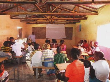 Could you use your church building to show films about health care? Photo: Medical Aid Films