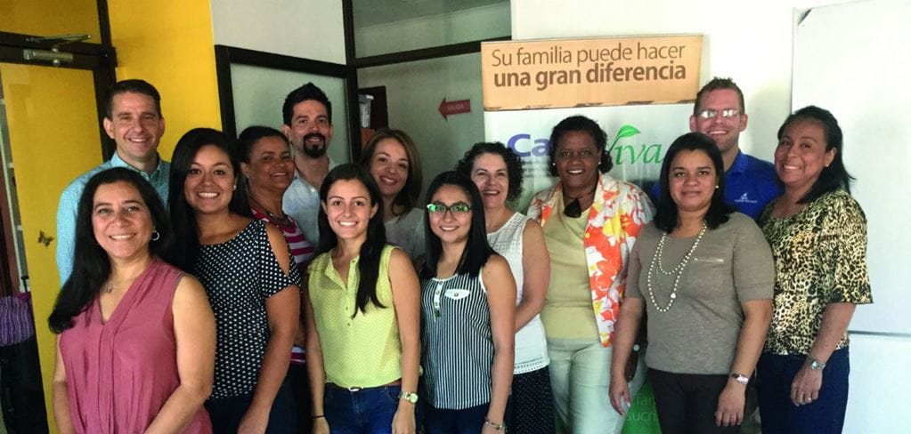 Participantes de Honduras, Panamá, Costa Rica e República Dominicana concluindo um curso de treinamento da Casa Viva. Foto: Casa Viva
