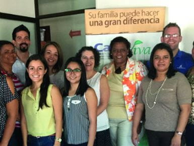 Participants from Honduras, Panama, Costa Rica and the Dominican Republic finishing a Casa Viva training course. Photo: Casa Viva