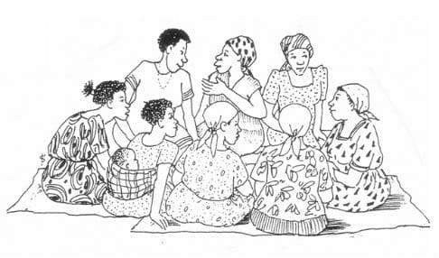 Self-help group. Illustration: Petra Röhr-Rouendaal, Where there is no artist (second edition) 