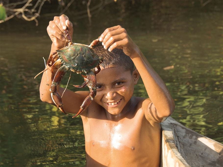 Los pueblos indígenas de La Mosquitia dependen de la tierra, los bosques y los ríos para obtener alimentos y recursos. Foto: Geoff Crawford/Tearfund