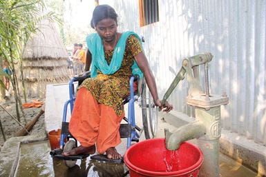The Gaibandha model puts people with disabilities at the centre of disaster risk reduction. Photo: Centre for Disability in Development (CDD)