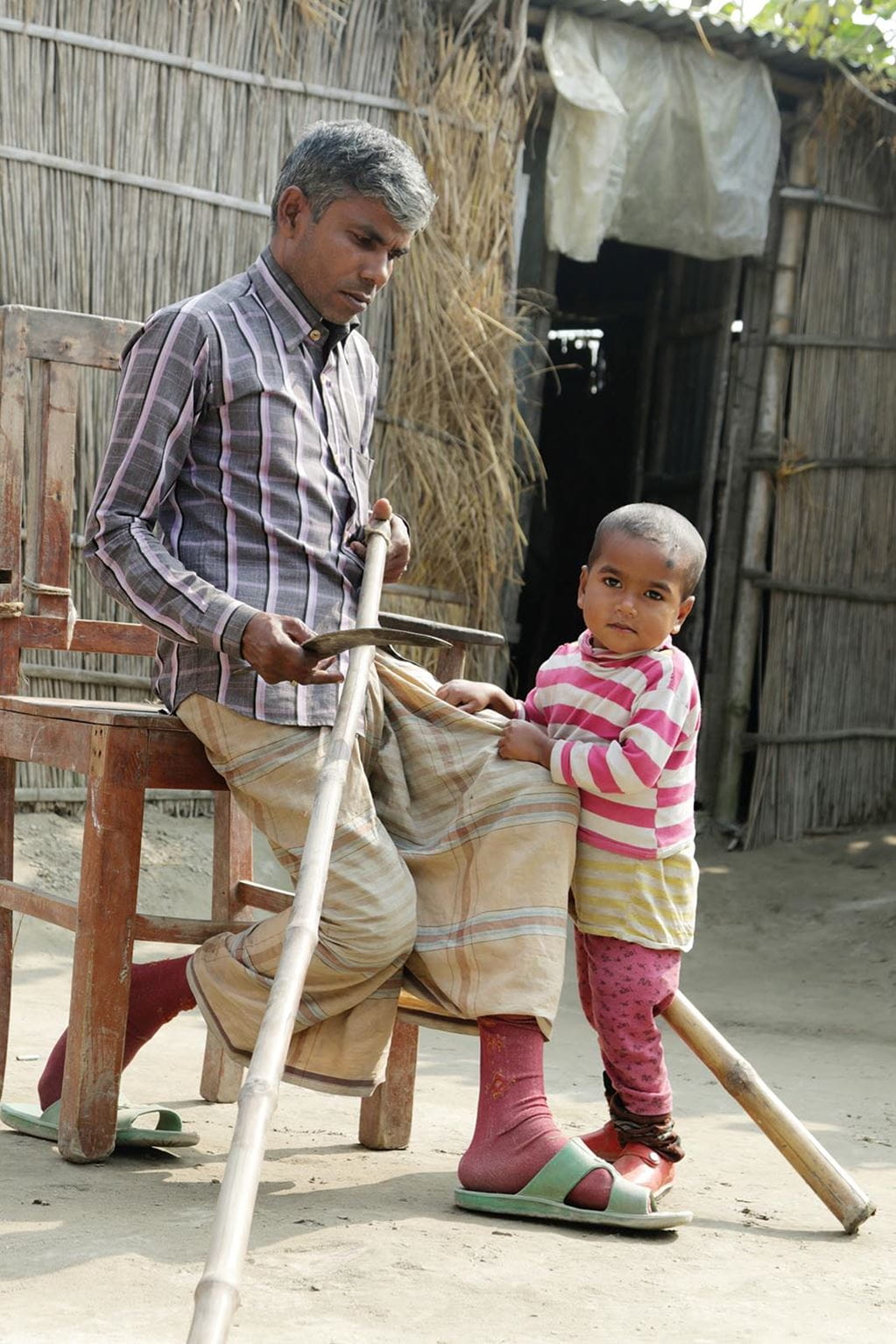 Em muitos países, inclusive Bangladesh, as pessoas com deficiência são particularmente vulneráveis a inundações e outros desastres. Foto: CBM/Patwary