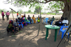 We can set aside time in community meetings for hearing feedback. Photo: Layton Thompson/Tearfund