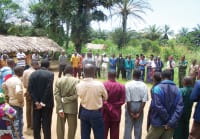 Les participants se réunissent après une session de formation dans le territoire de Beni en RDC. Photo: Ben Mussanzi wa Mussangu