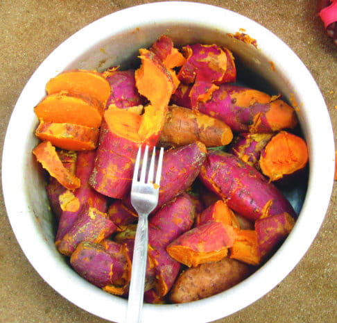 A batata-doce é rica em vitamina A. Foto: Petros Nyakunu