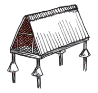 Un gallinero móvil sencillo. Ilustración: Agromisa Foundation and CTA