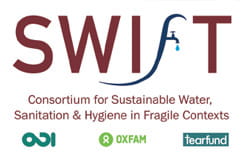 The SWIFT Consortium aims to provide safe, sustainable water and sanitation, and improve hygiene practices in DRC and Kenya. It is funded with UK aid from the British people.