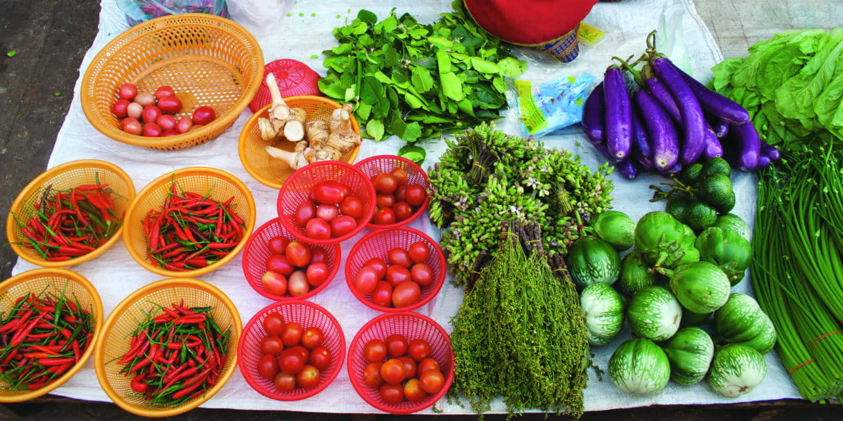 It is important for people living with HIV to eat a healthy, balanced diet. Photo: Amy Church/Tearfund
